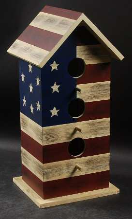 Colonial (Black Trim) Birdhouse
