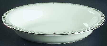 Opera Platinum  9" Oval Vegetable Bowl