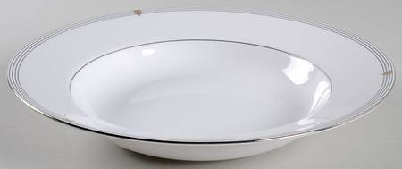 Opera Platinum  Large Rim Soup Bowl