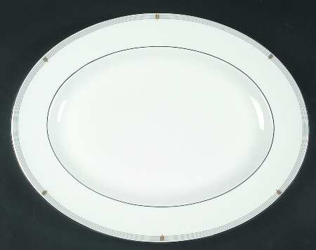 Opera Platinum  15" Oval Serving Platter
