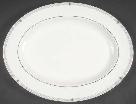 Opera Platinum  13" Oval Serving Platter