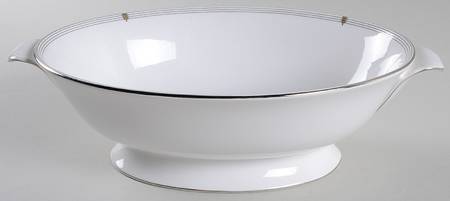 Opera Platinum  10" Oval Vegetable Bowl