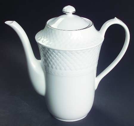Mansard Platinum Coffee Pot & Lid