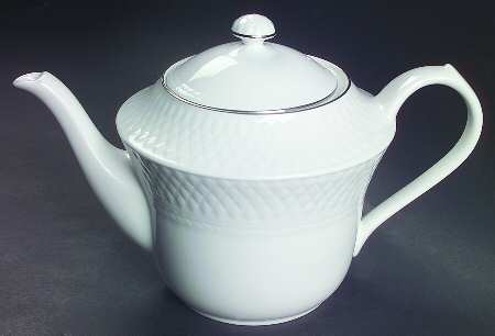 Mansard Platinum Teapot & Lid