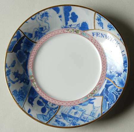 Oriental Collage Saucer