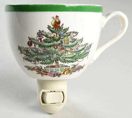 Christmas Tree (Green Trim) 1 5/8" + cup (H) Night Light/Cup HC