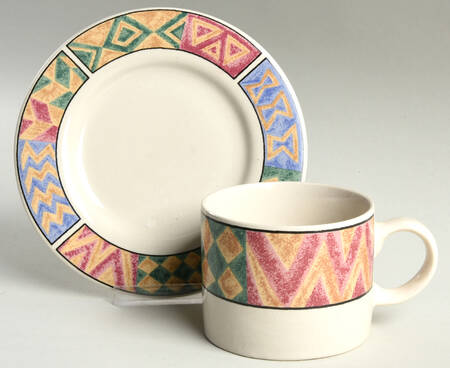Monterey Flat Cup & Saucer Set