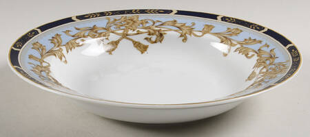Blue Tassel Rim Soup Bowl