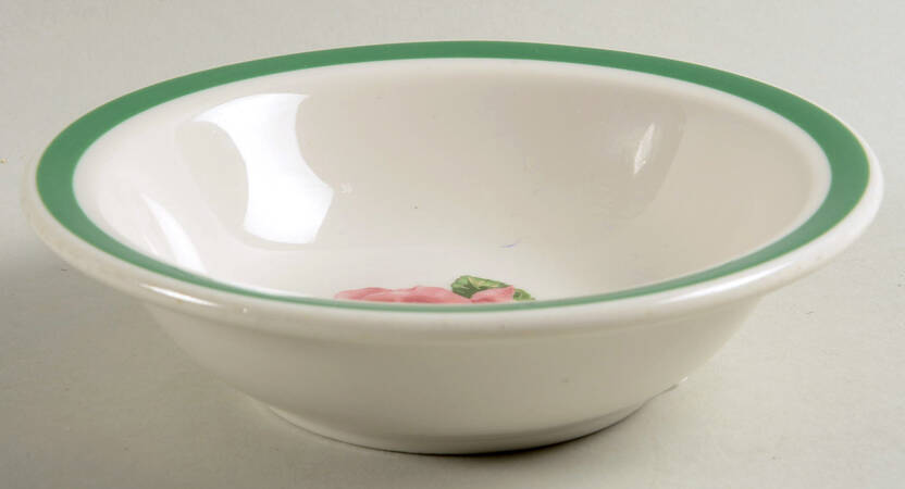 Wild Rose Rim Fruit/Dessert (Sauce) Bowl