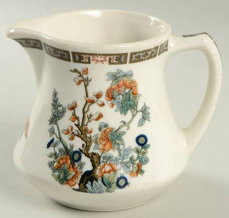 Indian Tree Orange Flowers Creamer