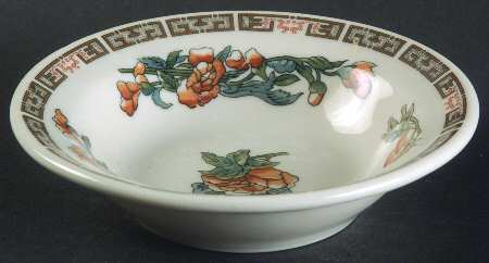 Indian Tree Orange Flowers Fruit/Dessert (Sauce) Bowl