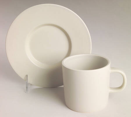 Stone Flat Cup & Saucer Set