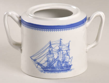 Blue Clipper Sugar Bowl No Lid