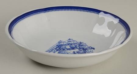 Blue Clipper Coupe Cereal Bowl
