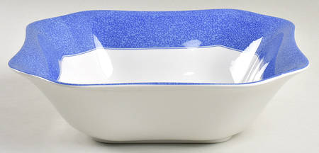 Vermicelli Blue 9" Square Salad Serving Bowl