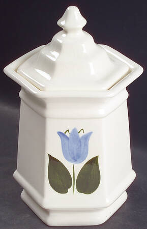 New Tulip Blue Large Canister & Lid