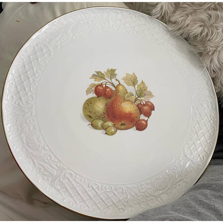 Harvest Footed Cake Plate