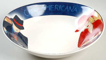 Cafe Americana 9" Round Vegetable Bowl