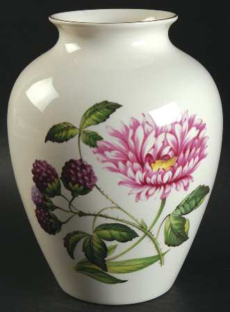 Fruit & Flower  7" Vase