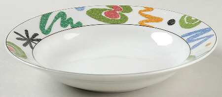 Color Vibe Rim Soup Bowl