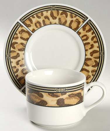 Safari Flat Cup & Saucer Set