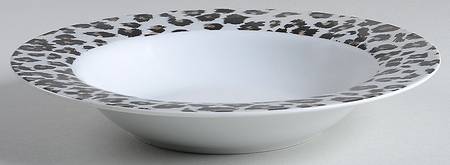 Snow Leopard Rim Soup Bowl