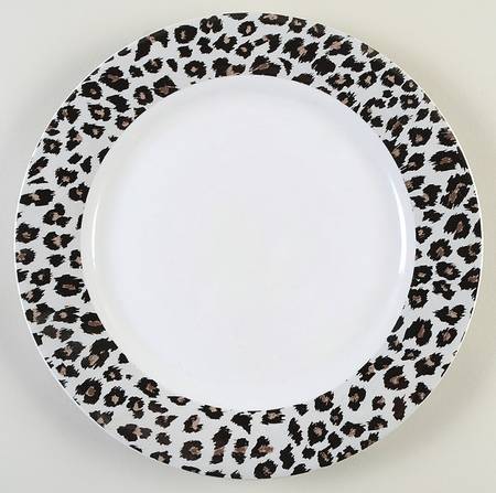 Snow Leopard 12" Chop Plate (Round Platter)