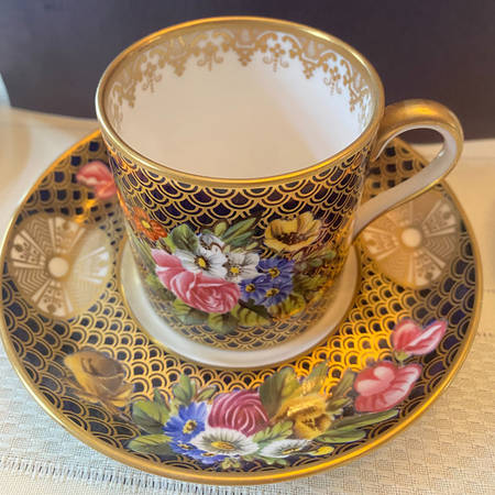 Regency Flat Demitasse Cup & Saucer Set
