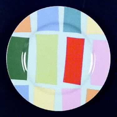 Stripes Salad Plate