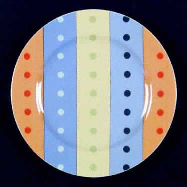 Stripes Salad Plate