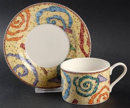 Spectrum Flat Cup & Saucer Set