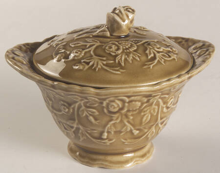 Epicure Cognac Sugar Bowl & Lid