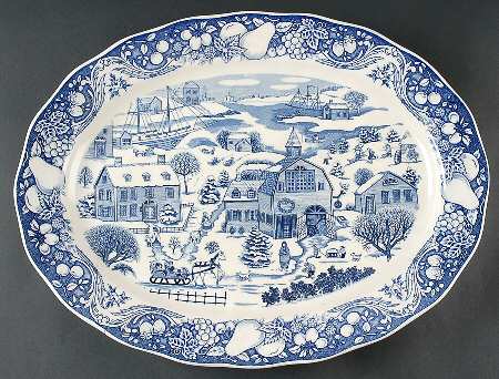 SNY2 18" Oval Serving Platter