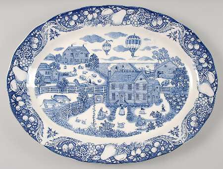 SNY2 18" Oval Serving Platter