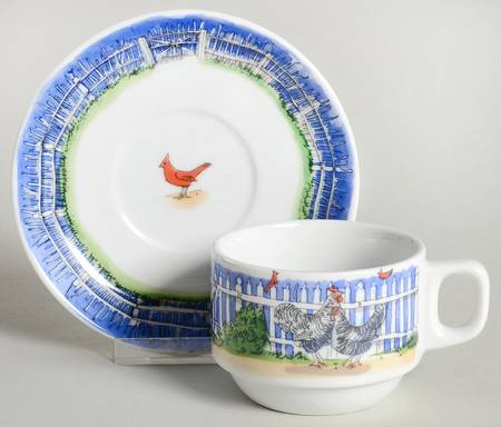 Williamsburg Flat Cup & Saucer Set