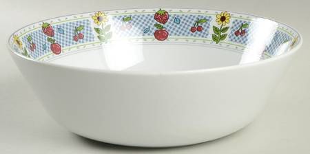 Country Kitchen 9" Round Vegetable Bowl