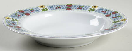Country Kitchen Large Rim Soup Bowl