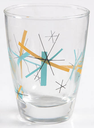 Hop Scotch Turquoise Glassware Juice