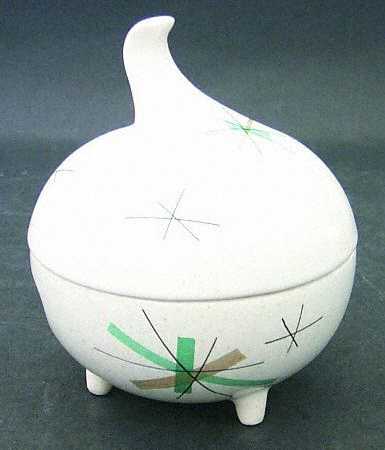 Hop Scotch Turquoise Sugar Bowl & Lid