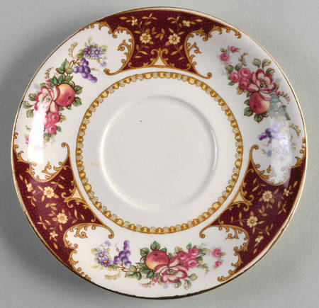 SAW2 Red Saucer for Cream Soup Bowl