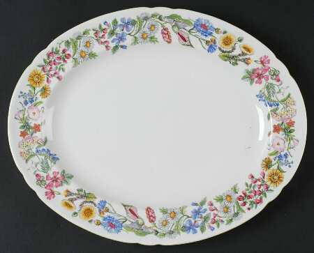Hedgerow 13" Oval Serving Platter