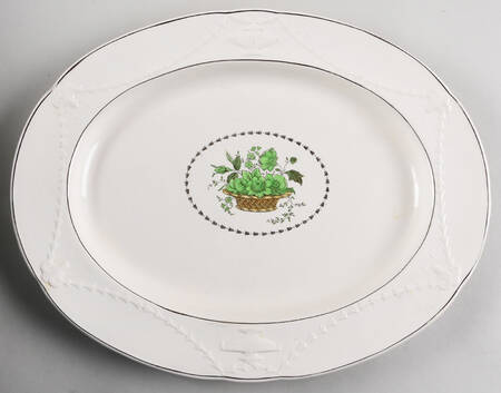 2-7198 15" Oval Serving Platter by Spode