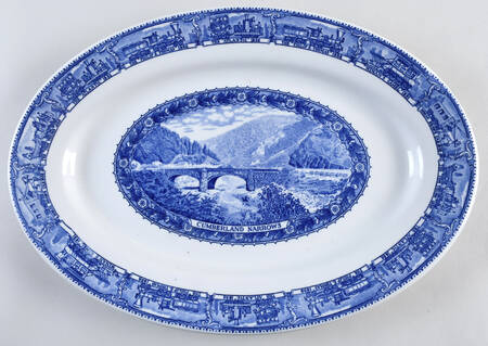 Centenary Colonial (Baltimore and Ohio) 15" Oval Serving Platter