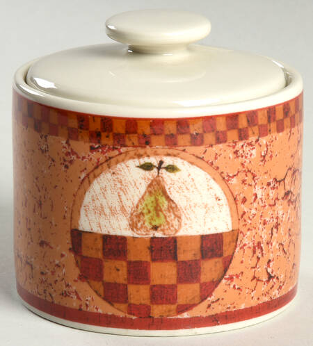 Fruits Sugar Bowl & Lid