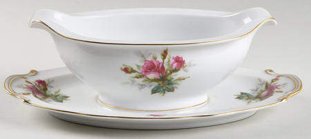 SAN39 Gravy Boat with Attached Underplate