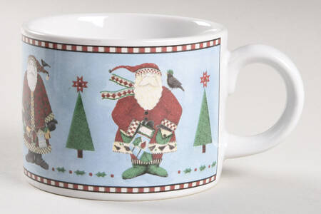 Santas Retweet Flat Cup