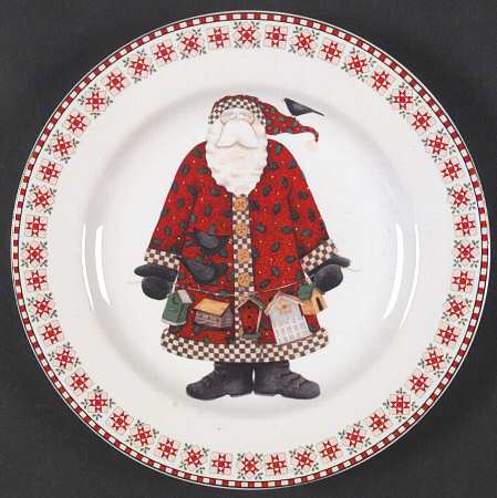 Santas Retweet Salad Plate