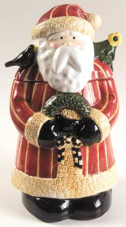 Santas Retweet Cookie Jar & Lid