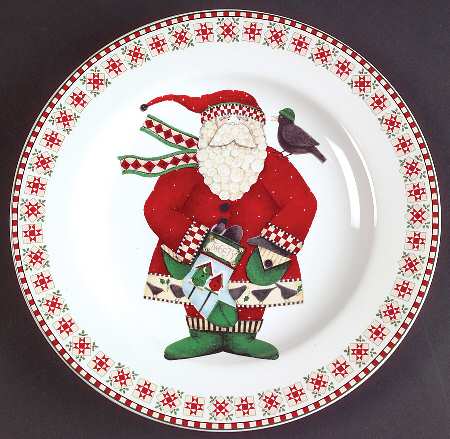 Santas Retweet Salad Plate