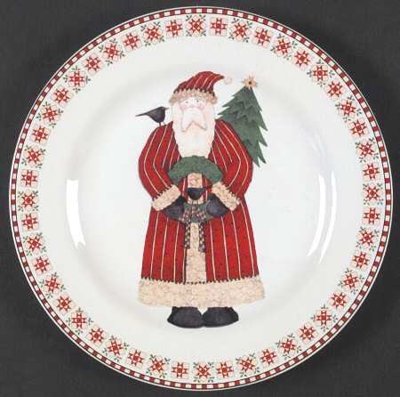 Santas Retweet Salad Plate